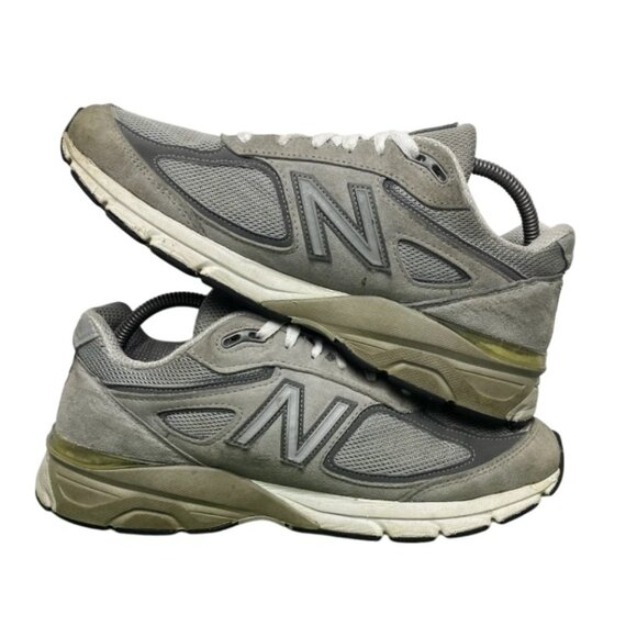 New Balance 990v4 Suede Gray Mens Athletic Running Shoes Size 9 D M990GL4 - Picture 3 of 8
